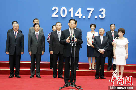 2014天津·台湾名品博览会启幕陈德铭、詹春柏出席