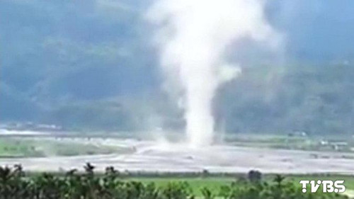 热对流旺盛花莲“上升气流”如龙卷风(图)