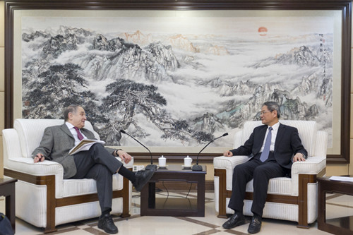 张志军会见哈佛大学费正清中国研究中心代表团