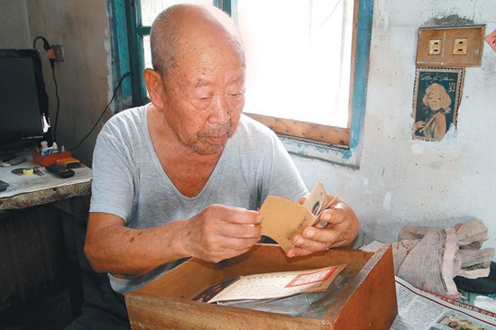 百岁抗战老兵迁台独身70年妻小隔海相思(图)