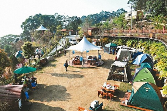 台湾1年200万人次疯露营墓地猪舍都能睡(图)