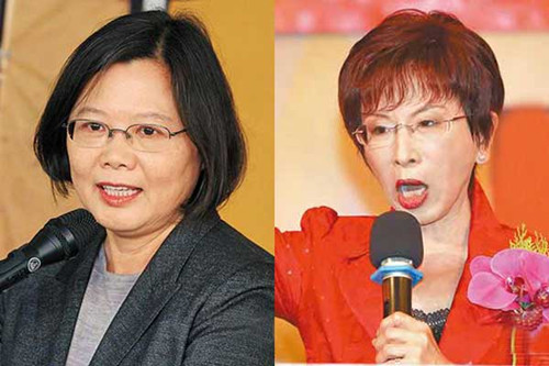 民调:37%民众认为蔡英文“急独”洪秀柱“急统”