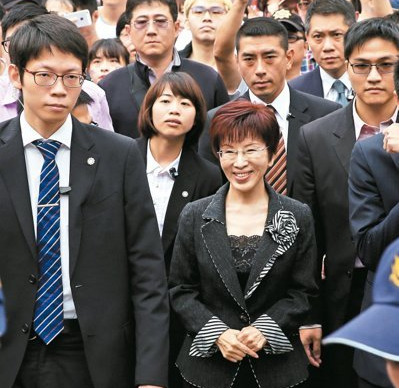 洪秀柱表示效法孙中山要逆转胜安抚支持者不搞暴力
