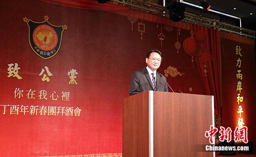 中国台湾致公党主席陈柏光:坚持一个中国原则 支持"九二共识"