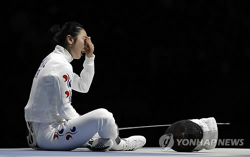 韩国重剑选手申雅岚:应该是我赢的太委屈了(图)