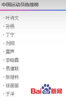 8月2日中国运动员热搜榜:于洋李晓霞双双入选