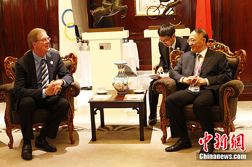 刘鹏会见美国奥委会主席表示三方面向美国学习