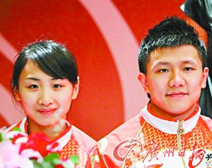 伦敦奥运会的“情”事:郭晶晶赛场秀甜蜜(图)