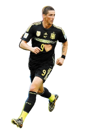 托雷斯球场当众换衣 露出肌肉让女球迷尖叫(图)