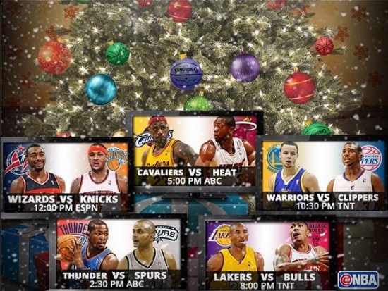 NBA联盟安排五场圣诞大战场场都有看点(图)