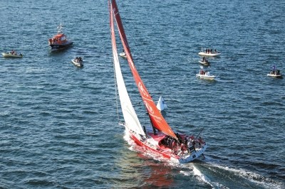 沃尔沃帆船赛“东风号”摘得季军结束9个月角逐