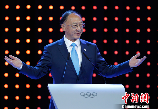 中国奥委会主席刘鹏:人工造雪用水量最高不到1%
