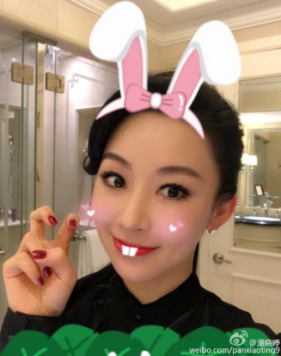 潘晓婷将自己ps成兔八哥葫芦娃网友直呼可爱图