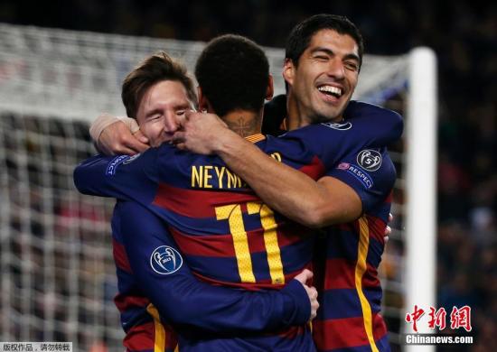 温格叹服MSN组合称其是平生所见之最强