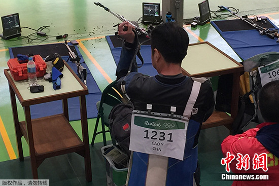 男子50米步枪卧射资格赛结束两中国选手被淘汰