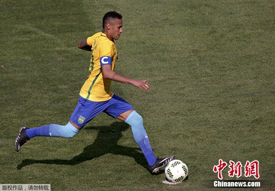 奥运男足巴西6球狂胜洪都拉斯内马尔梅开二度