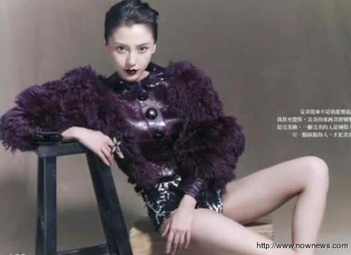 Angelababy����ɫƤ�ݹ���ʮ�㵱�ϰ�����