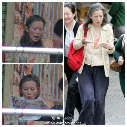 蓝洁瑛逛街庆49岁生日脸颊凹陷满头白发潦倒(图)