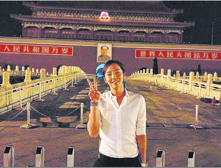 张根硕夜游北京处处留影天安门广场流连忘返(图)