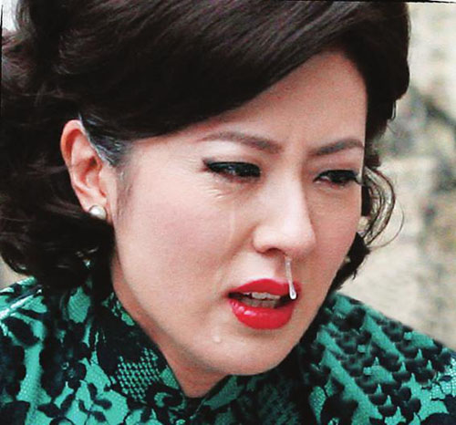 tvb女星拍哭戏卖力哭出鼻涕 功力堪比周星驰电影