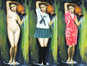 央视给“大卫”打马赛克网友给名画穿衣图片滑稽