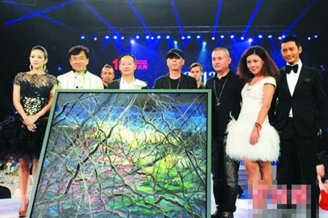 冯小刚合作画拍得1700万王菲夫妇藏品收获300万