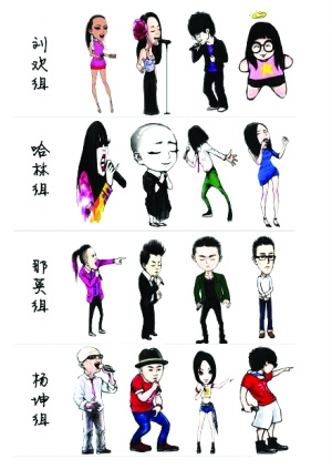 “好声音”漫画版网络走红网友赞:太萌了(图)