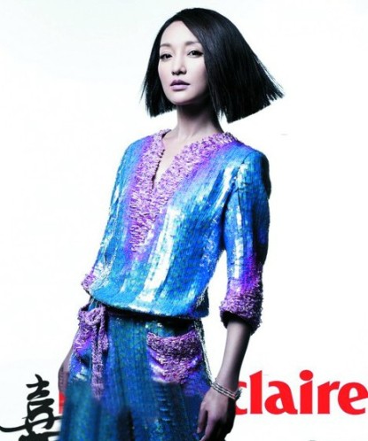 周迅炫酷亮片装登杂志封面平胸冷艳霸气十足(图)