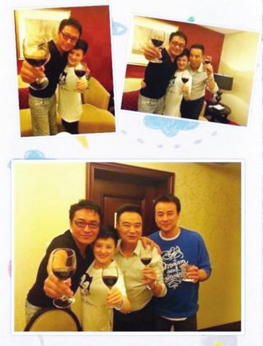 金铭晒与马景涛合影曾一起出演琼瑶剧“梅花三弄”