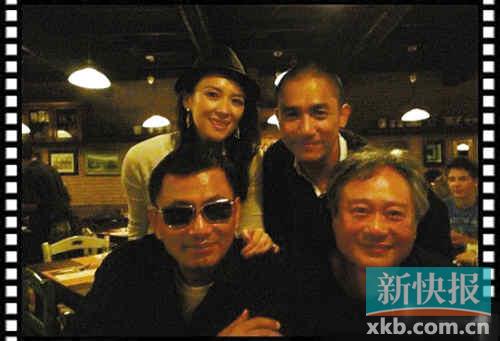 章子怡、梁朝伟、王家卫与李安纽约相聚(图)