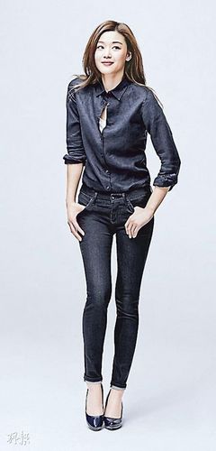 全智贤长腿美照曝光因腿长成牛仔裤代言人(图)