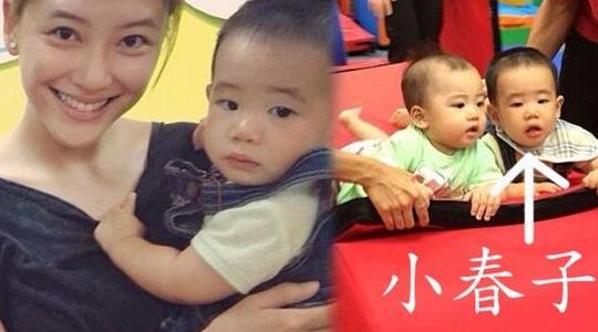 陈小春儿子曝正面照小眼睛厚嘴唇酷似老爸图