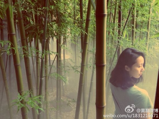 黄磊晒娇妻素颜照感叹拍出文艺大片风格(图)