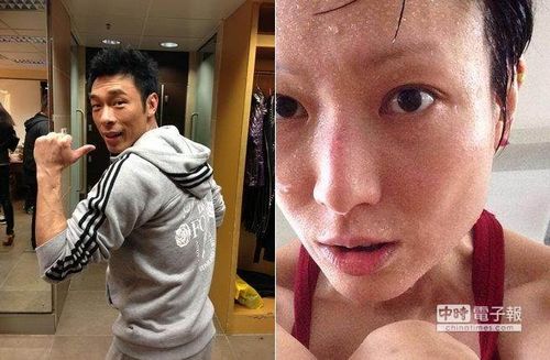 许志安、郑秀文秀恩爱男方跑步时牵女友手(图)