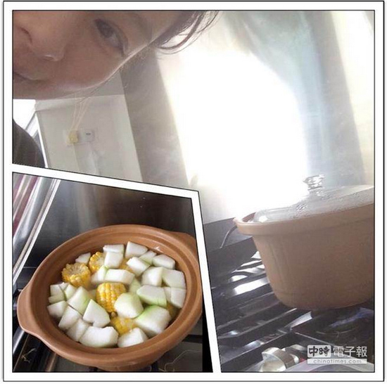 徐若瑄晒下厨照:女人要出得厅堂,进得厨房(图)