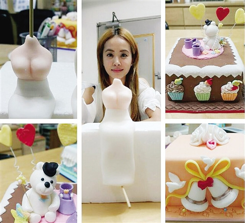 蔡依林制作翻糖蛋糕网友:做结婚礼物有点早(图)