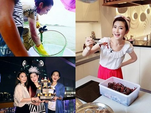 Selina上节目脱压力衣捕鱼右臂现红肿伤疤(图)