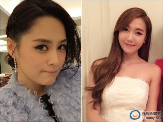 与男友旧爱阿娇同台领奖韩星Jessica面露尴尬