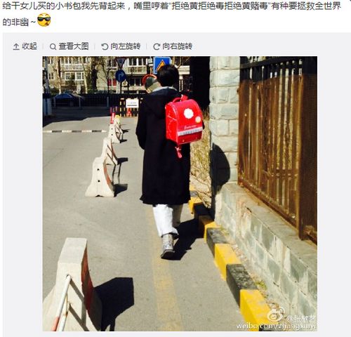 张歆艺为干女儿买书包自己先过瘾(图)