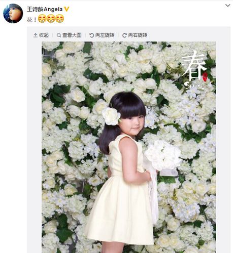 李湘爱女晒头戴大花美照穿白裙变花仙子(图)