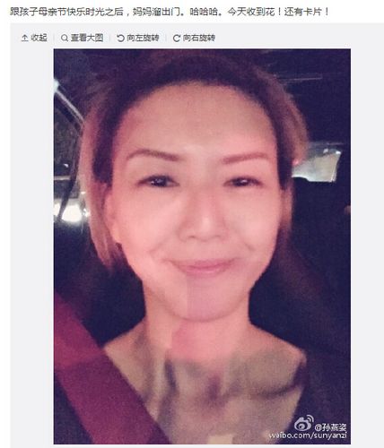 孙燕姿庆母亲节晒近照画面模糊引调侃(图)