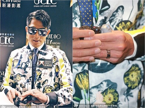 郭富城无名指戴戒指疑已婚澄清:只是饰品(图)