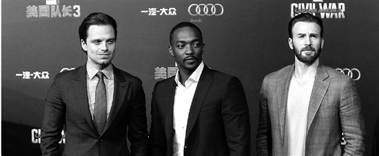 美国队长冬兵猎鹰好莱坞三帅闹北京