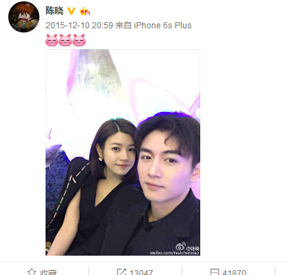 陈妍希出嫁倒数15天曝陈晓首次告白就提结婚