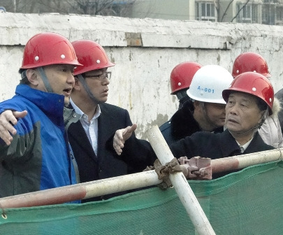 林兆枢、李卓彬视察中国华侨博物馆施工进展