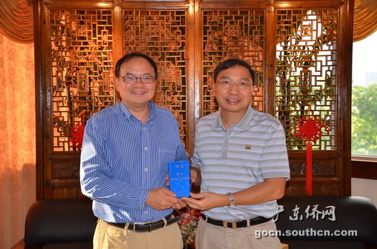 粤侨办副主任冀南洋理工大学教授支持侨史编修