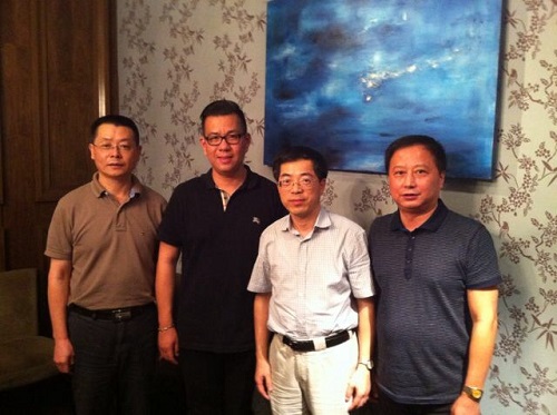上海黄浦区侨办主任会见南非侨领邵震宇